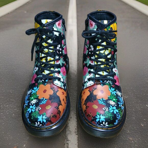 Dr. Martens Women's Size 5 US 1460 Wanderlust Floral Boots Leather Hippie NWOB - Picture 3 of 13